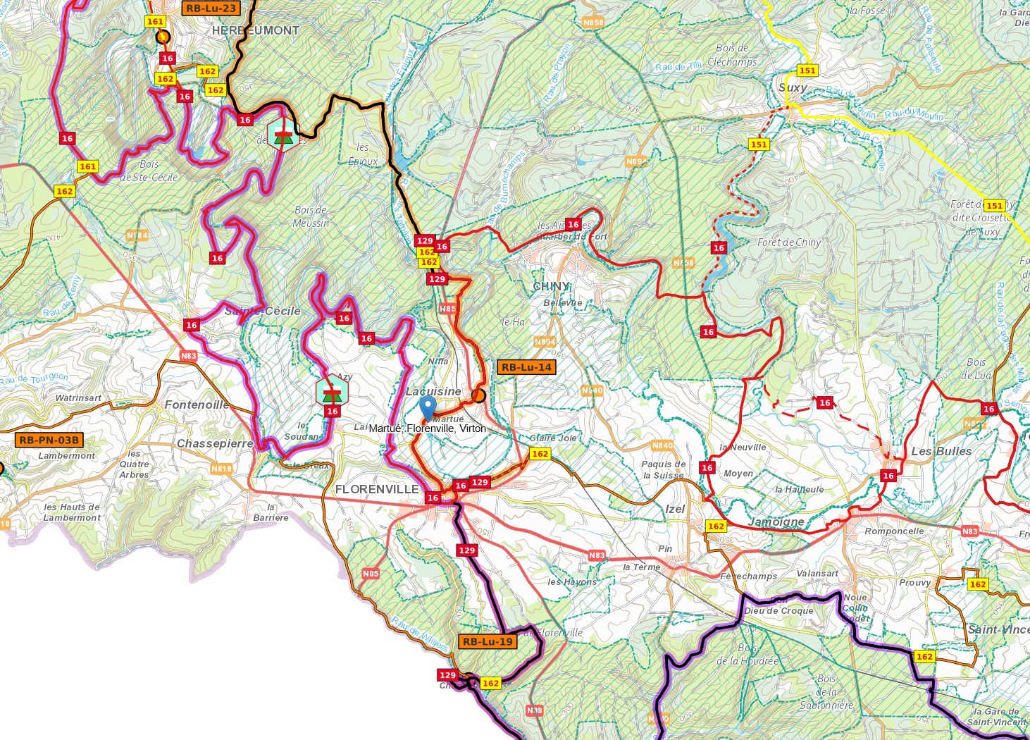 Les randonnées autour de Martué